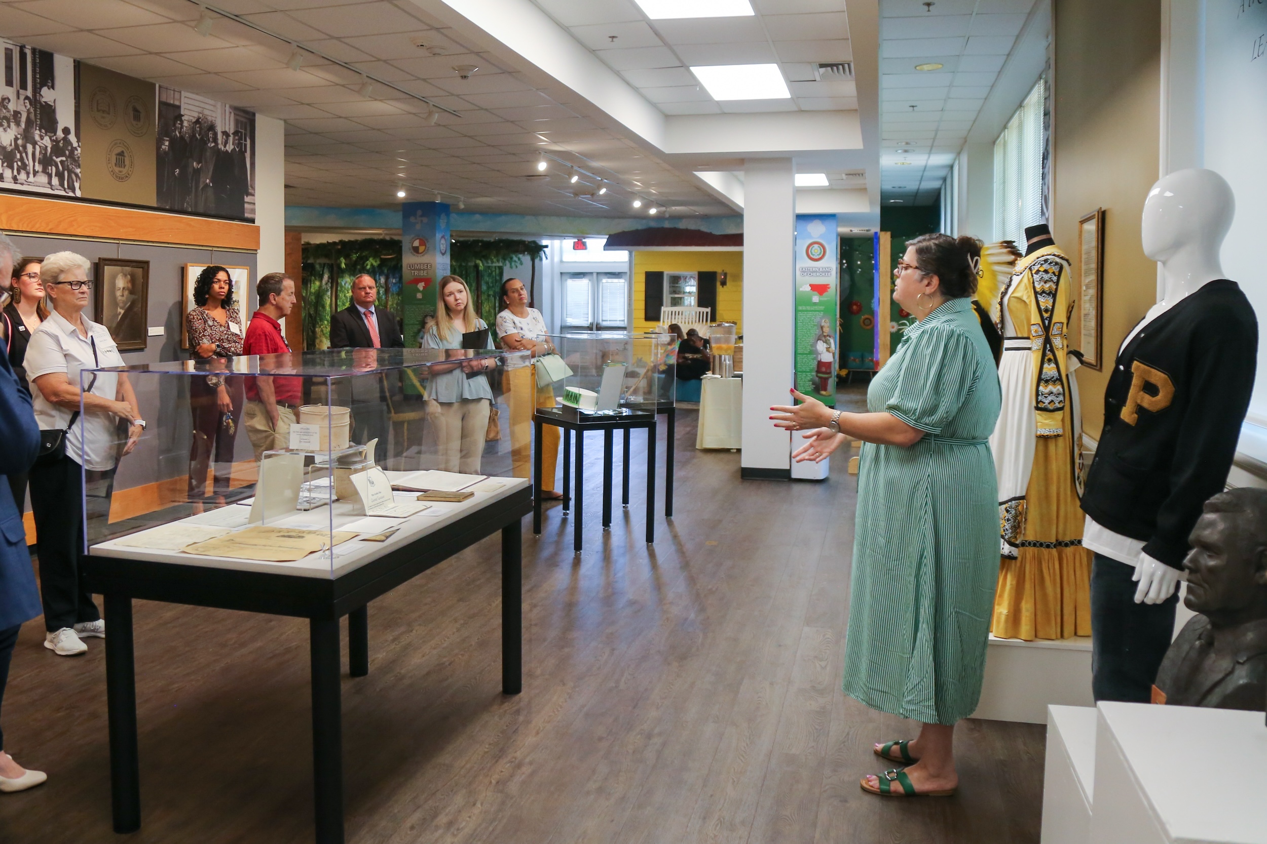 museum exhibit nancy unc pembroke