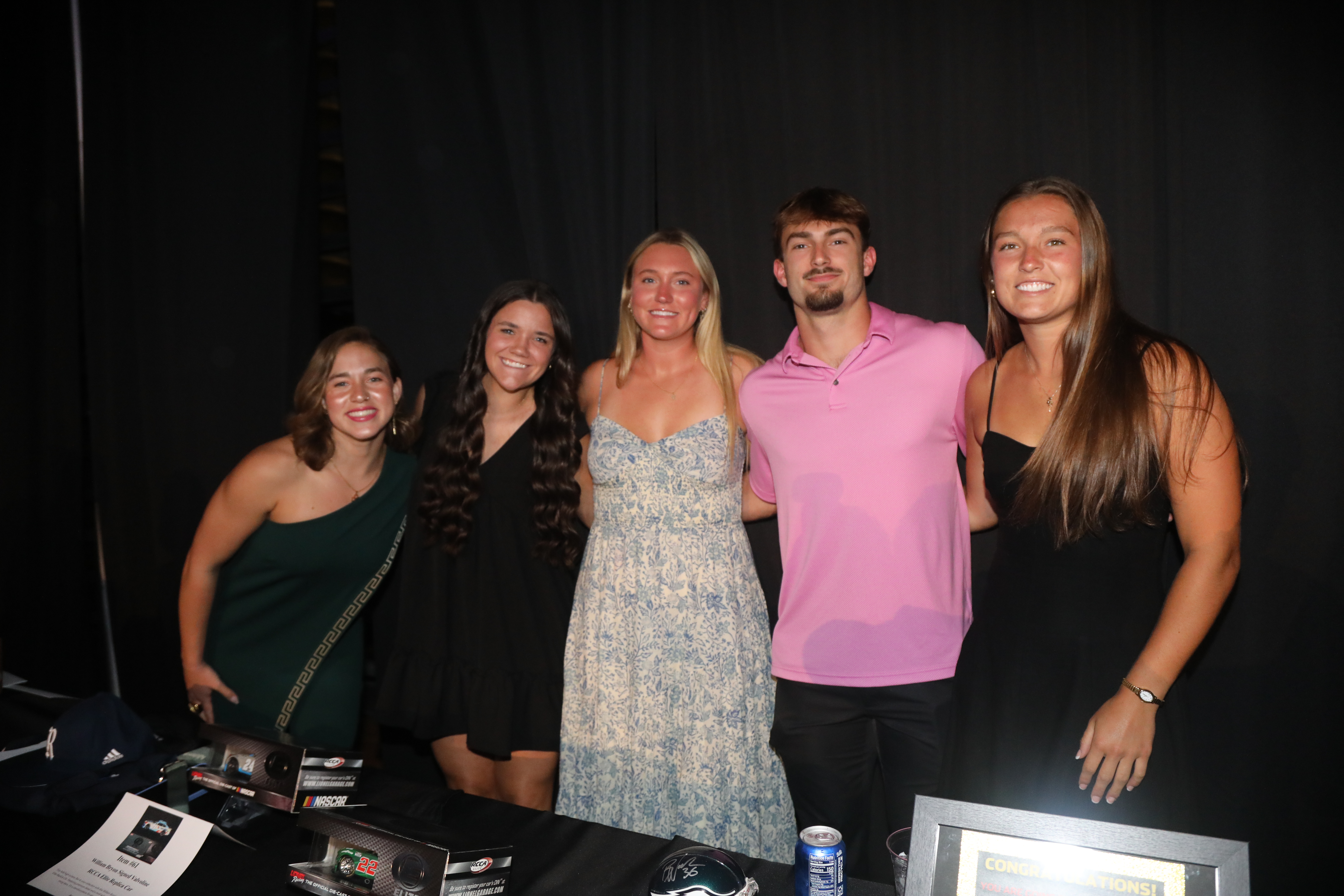 UNCP student athletes pose at the Cash Bash 2025.