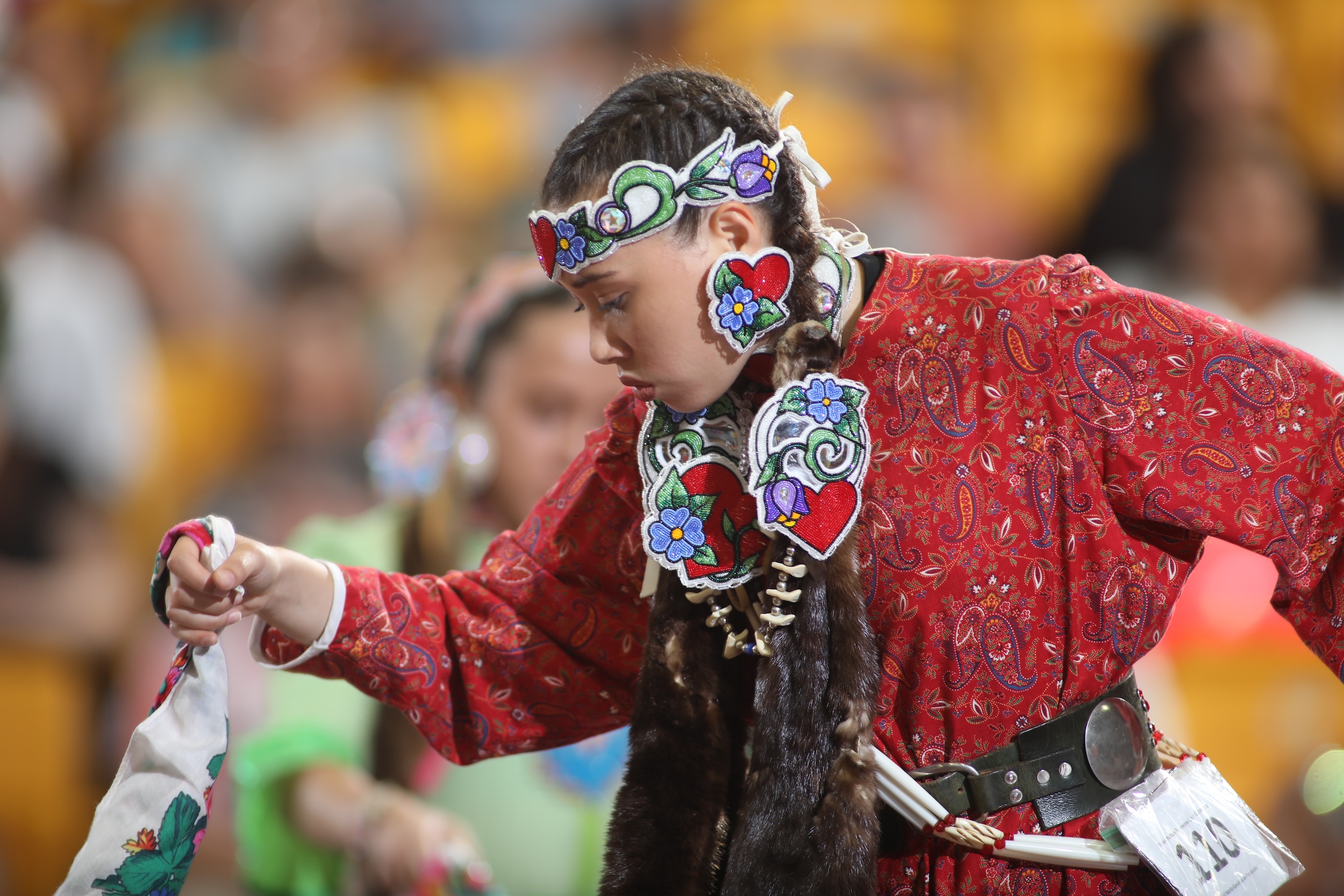Lumbee Powwow Female in Regalia