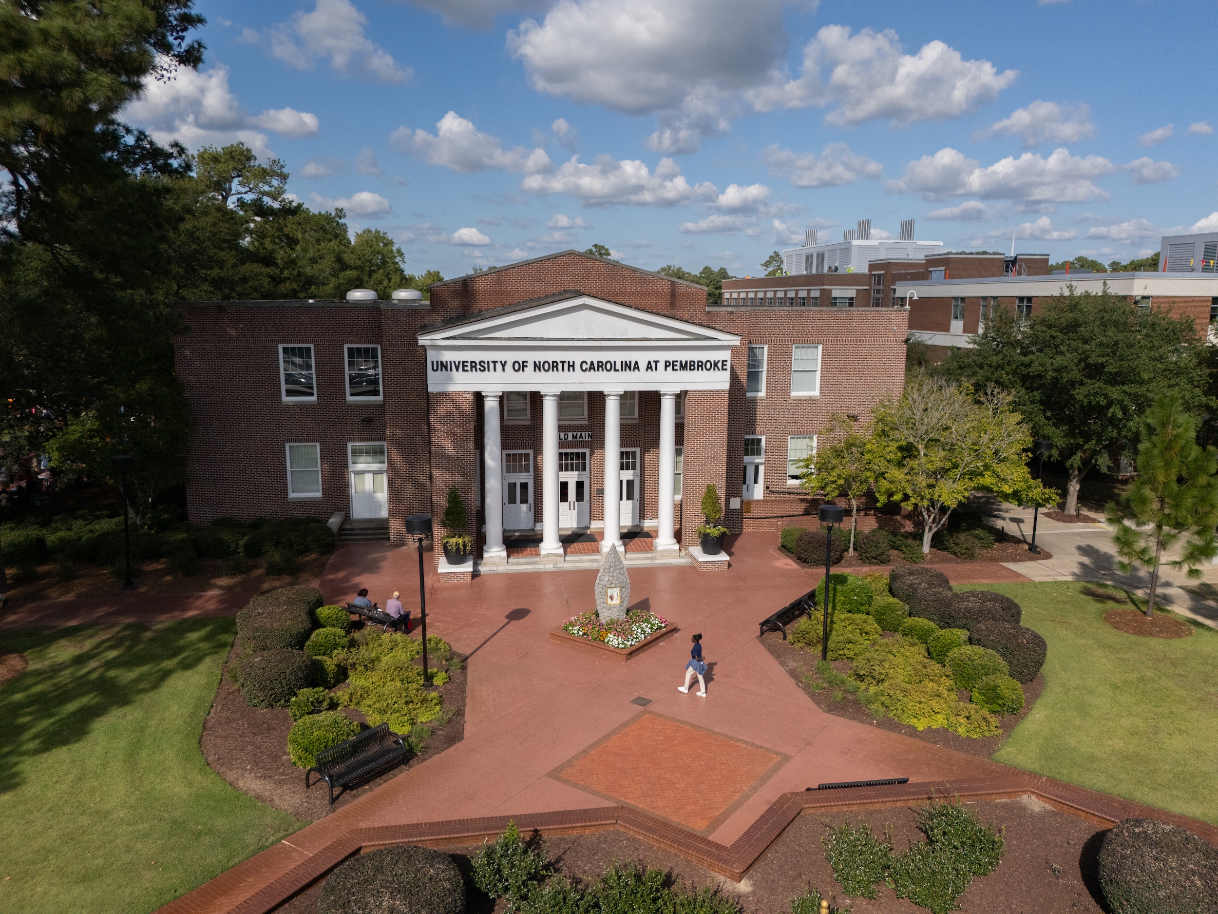 Aerial view of Old Main