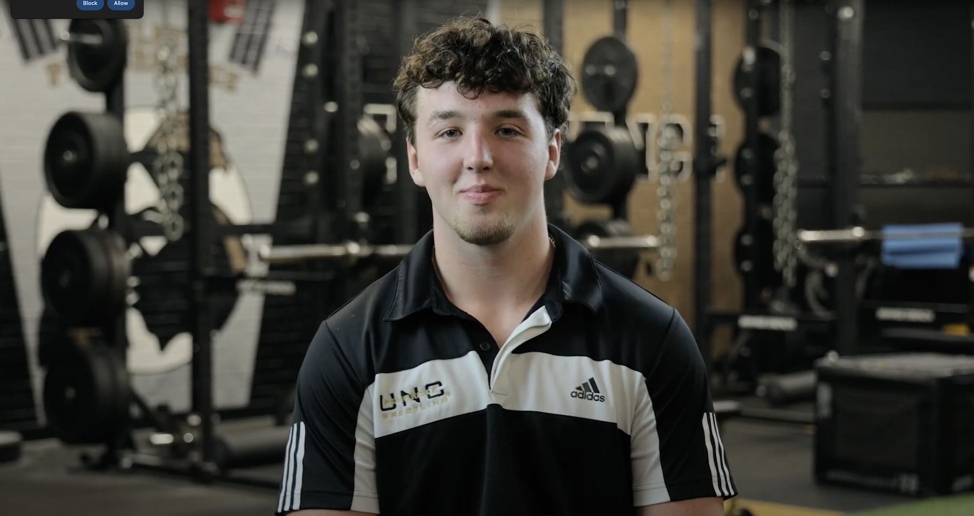Jackson Buck sitting for an interview