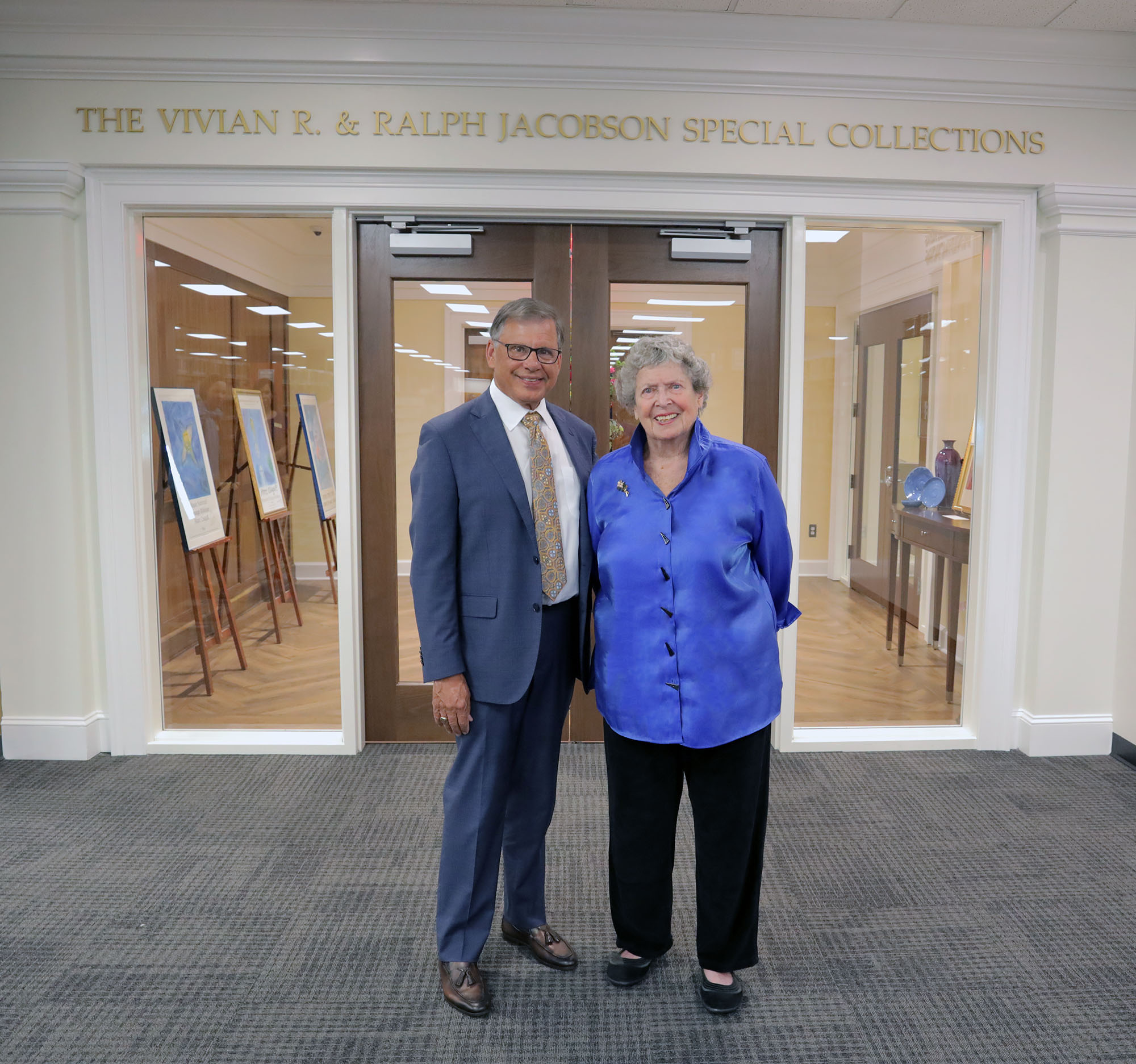 Chancellor Robin G. Cummings and Vivian R. Jacobson