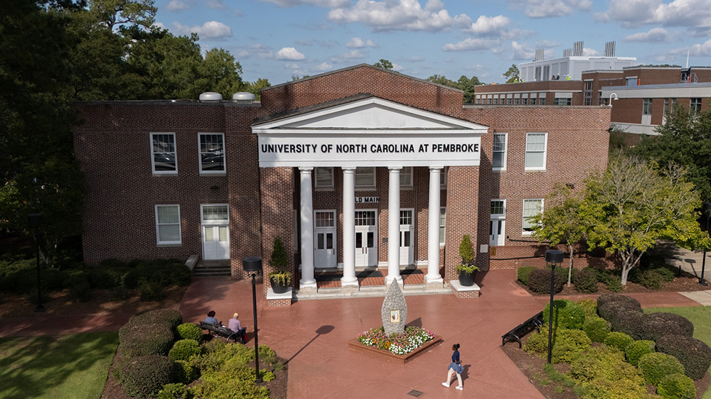 Aerial view of Old Main