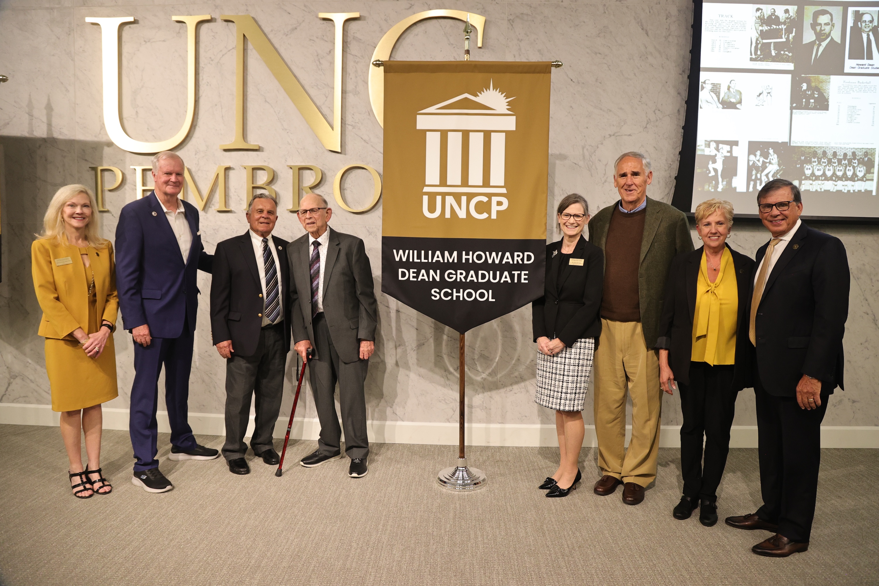 Howard Dean with former colleagues