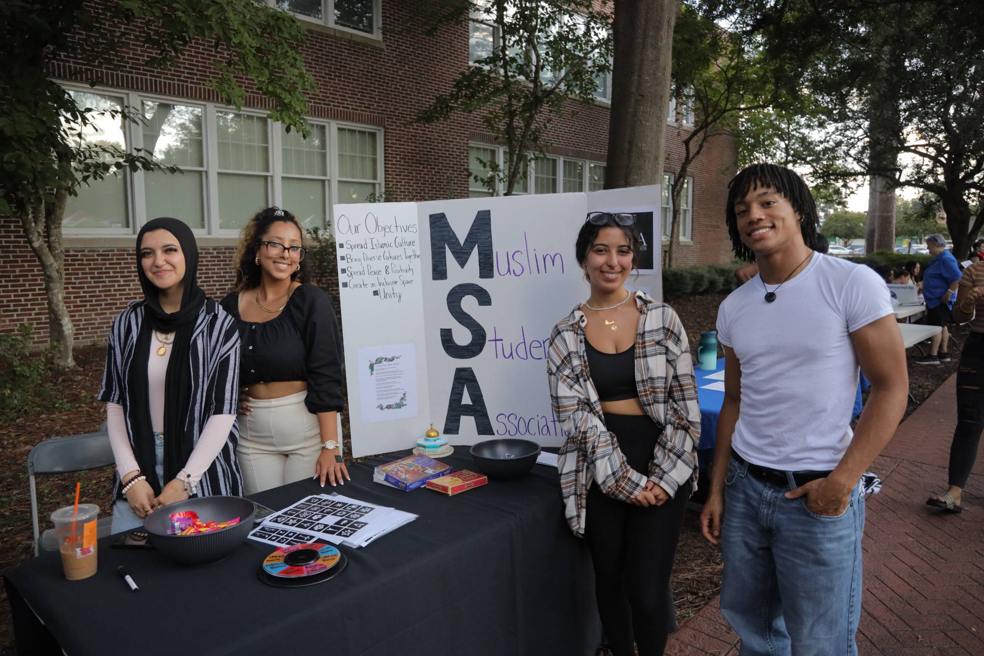 The Muslim Student Association tabling at Pembroke Day