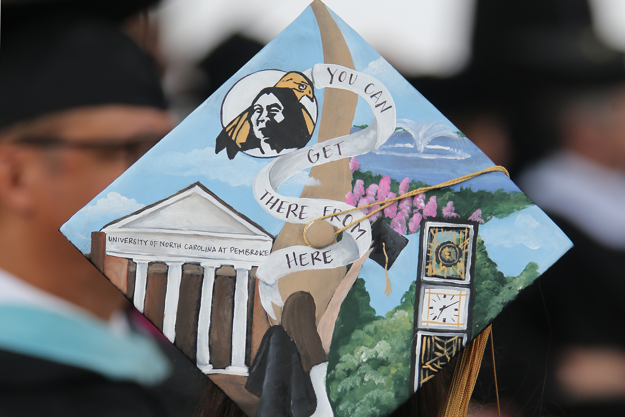 UNC Pembroke commencement cap