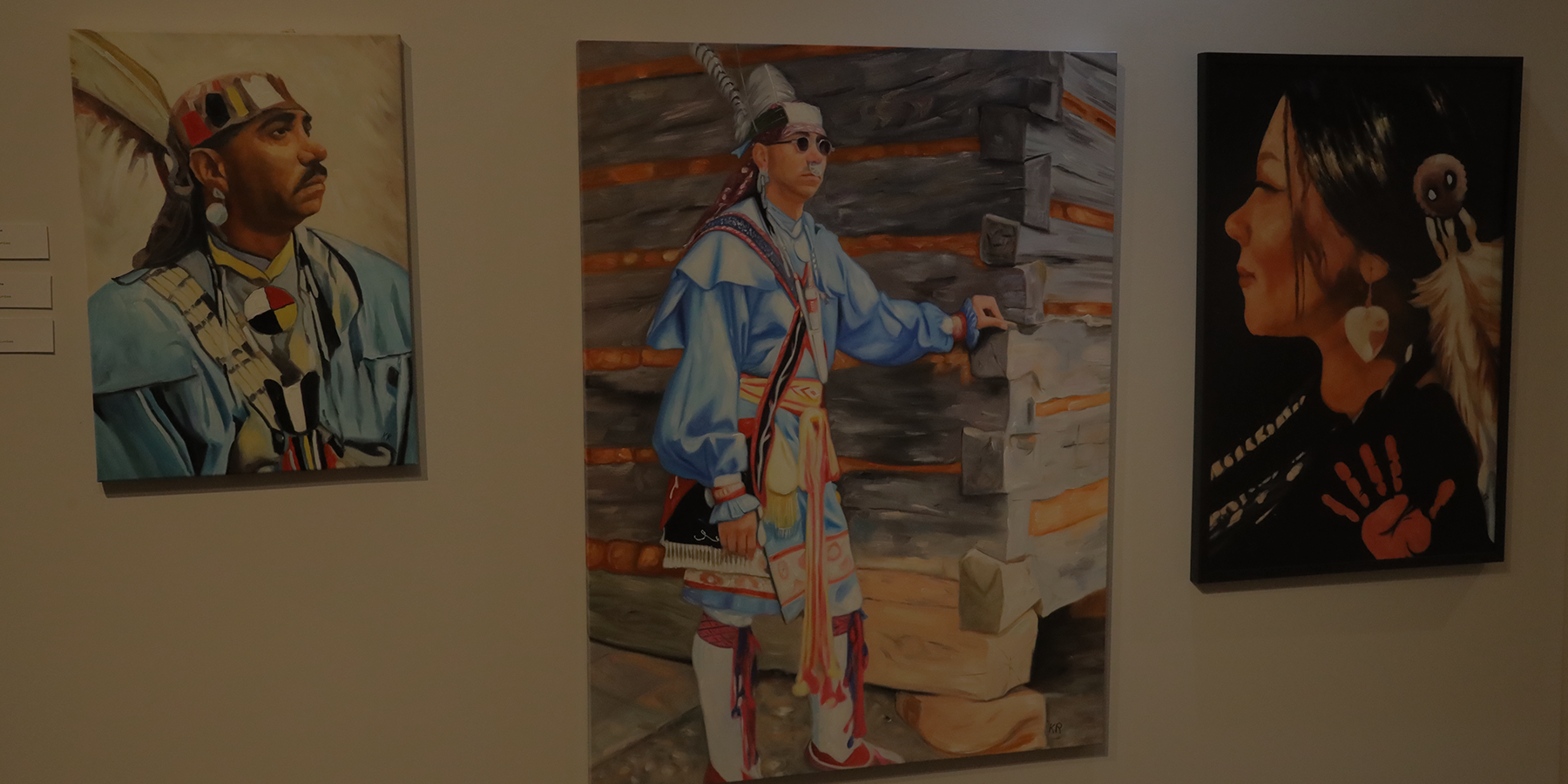 An art exhibit on display at the museum