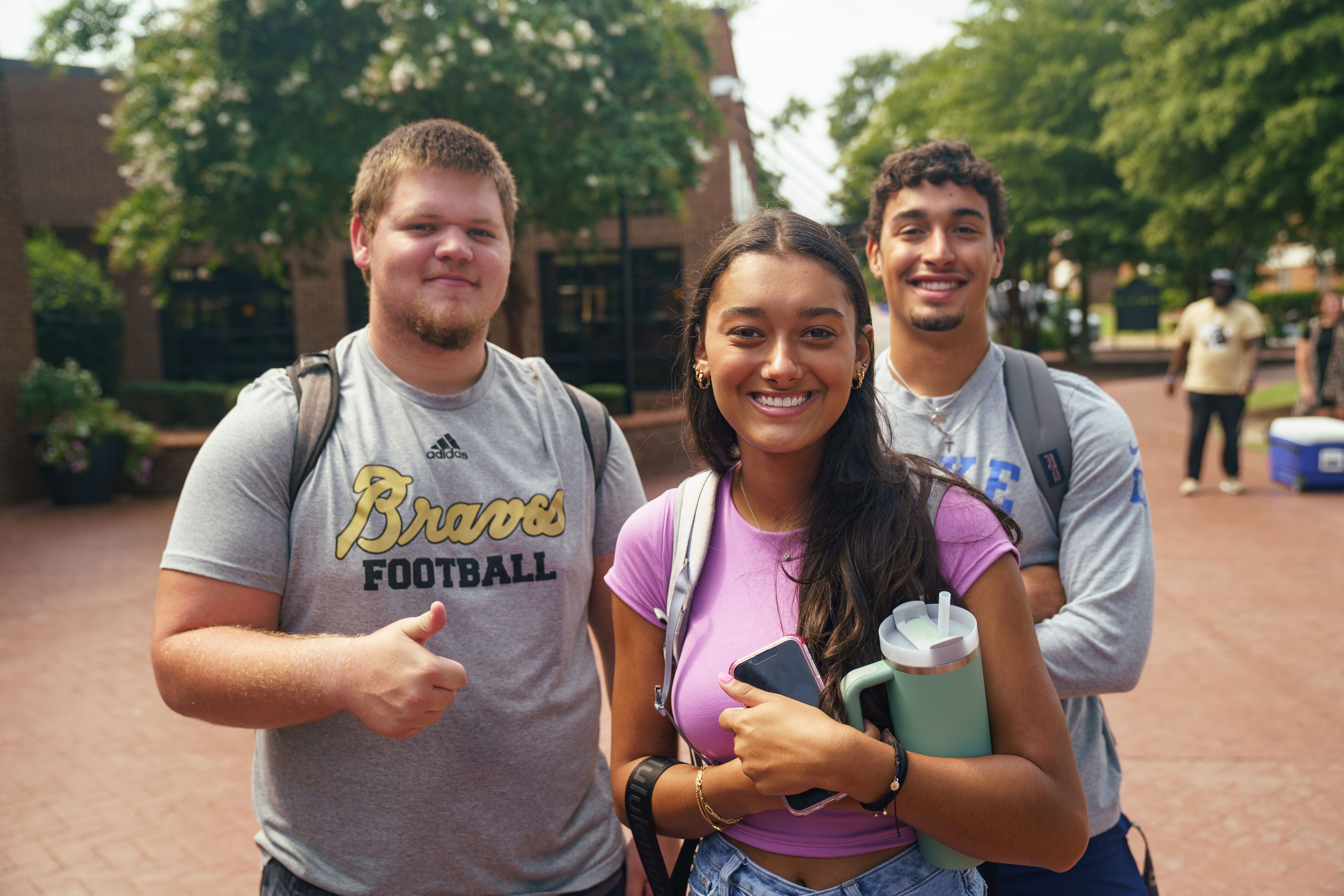General body students on campus between classes