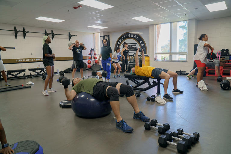 An F45 class at UNCP