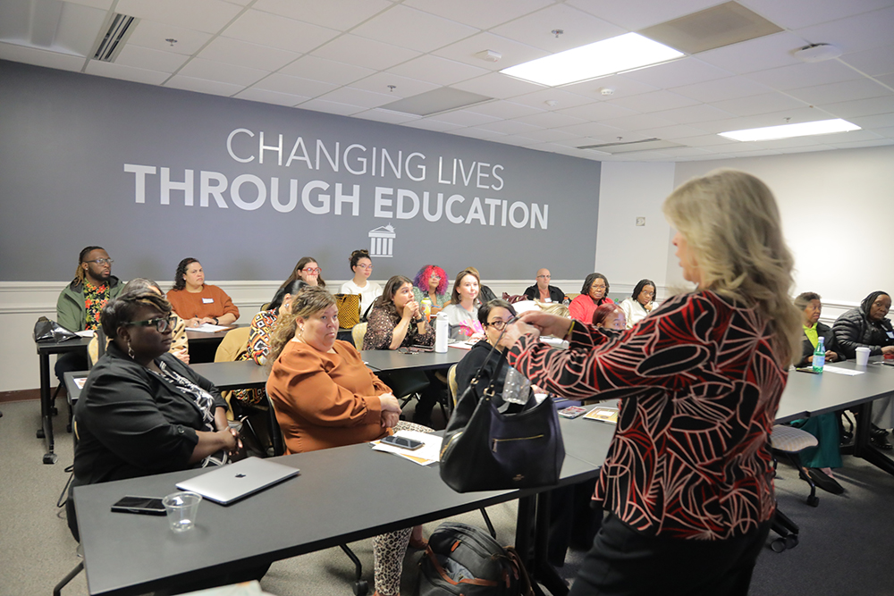 group of adult learners