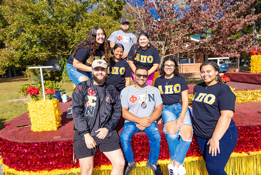 Members of Alpha Pi Omega and Phi Sigma Nu