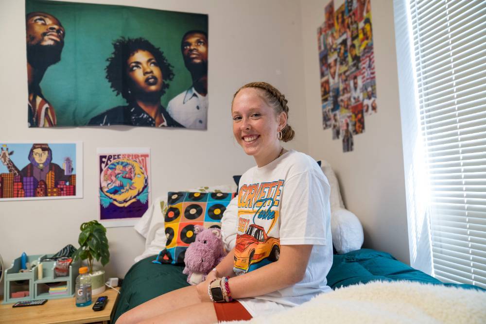 Girl in dorm