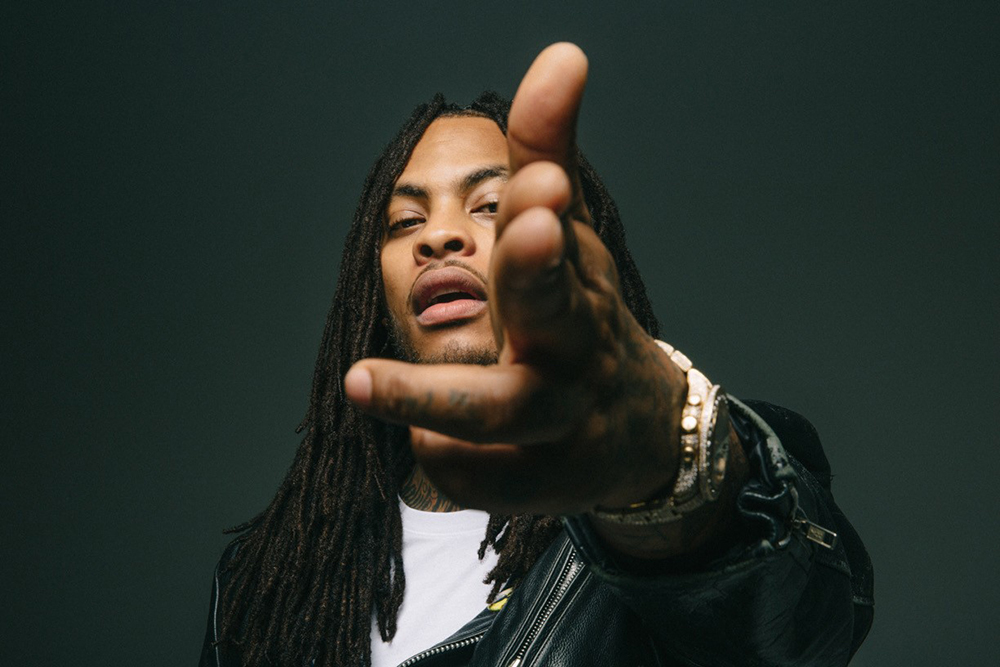 Waka Flocka Flame gesturing
