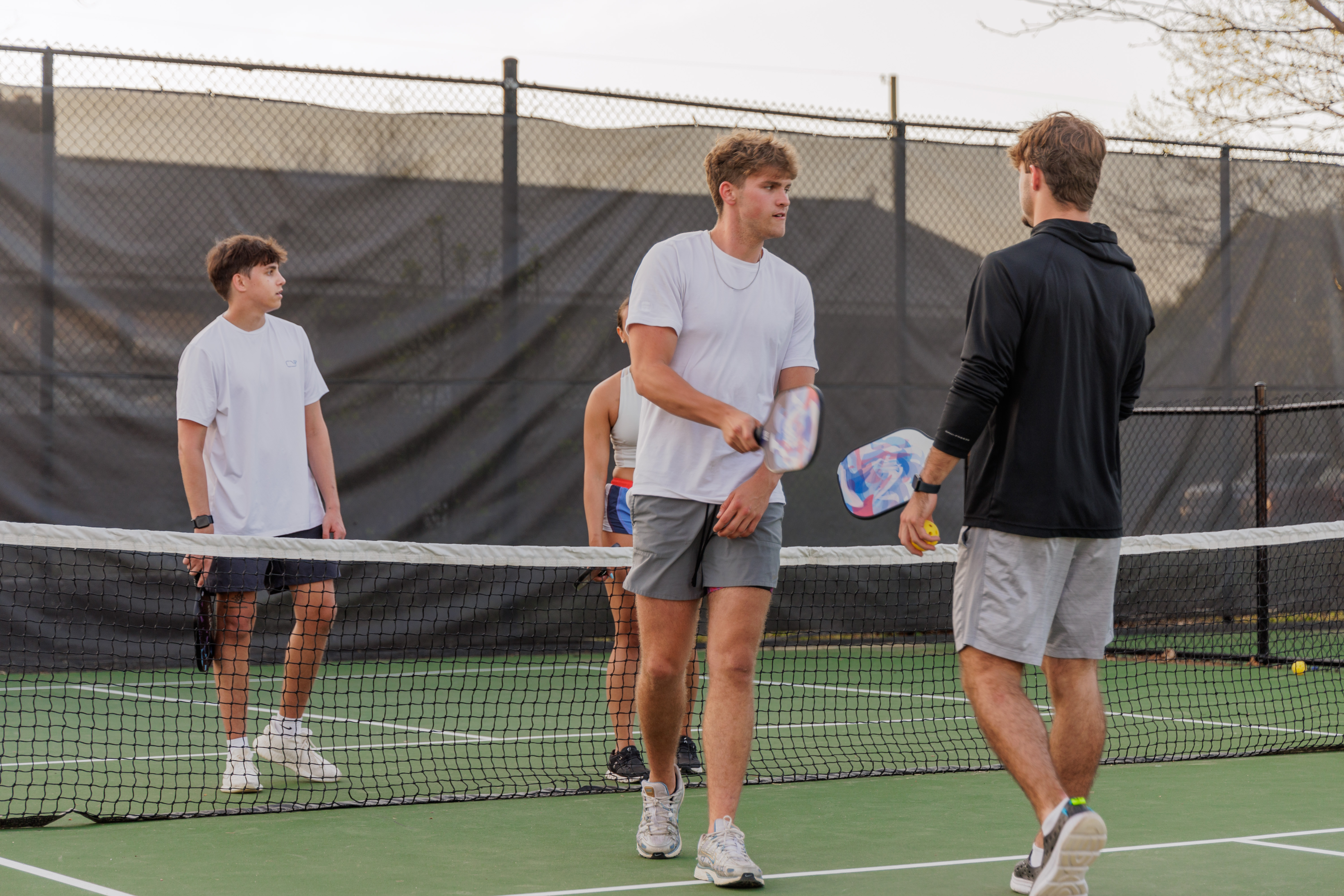 UNCP students playing Pickleball