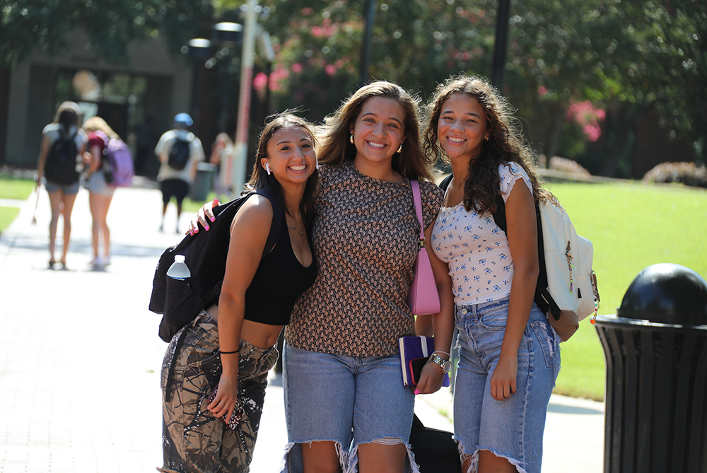UNCP students on campus