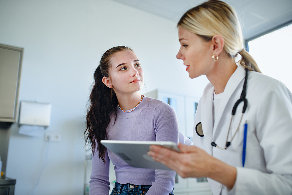 Health provider with student