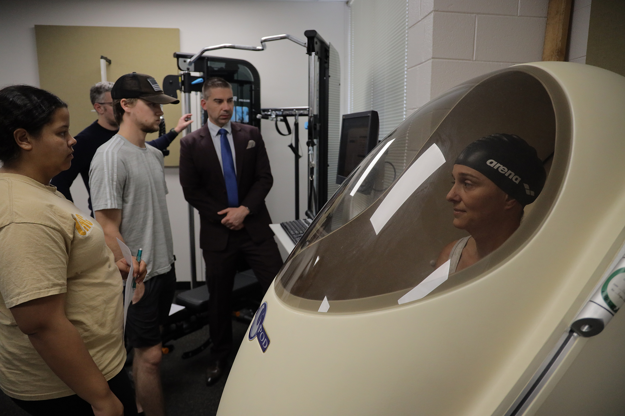 students in a UNCP sports science classroom