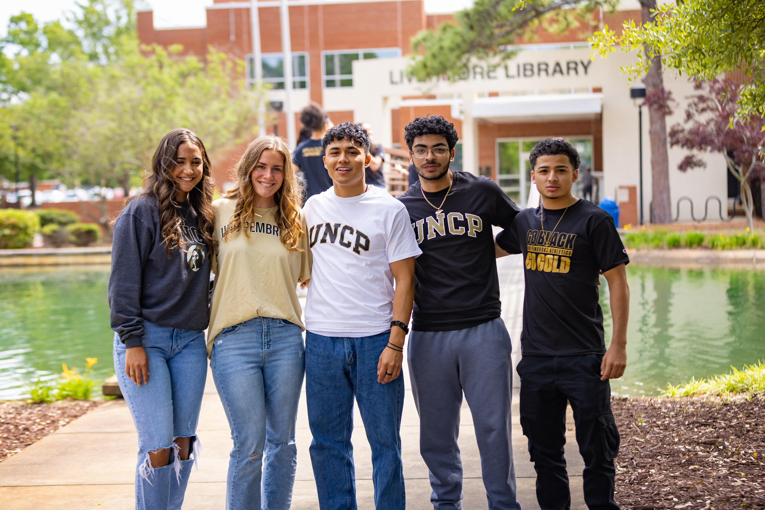 Group of UNCP students