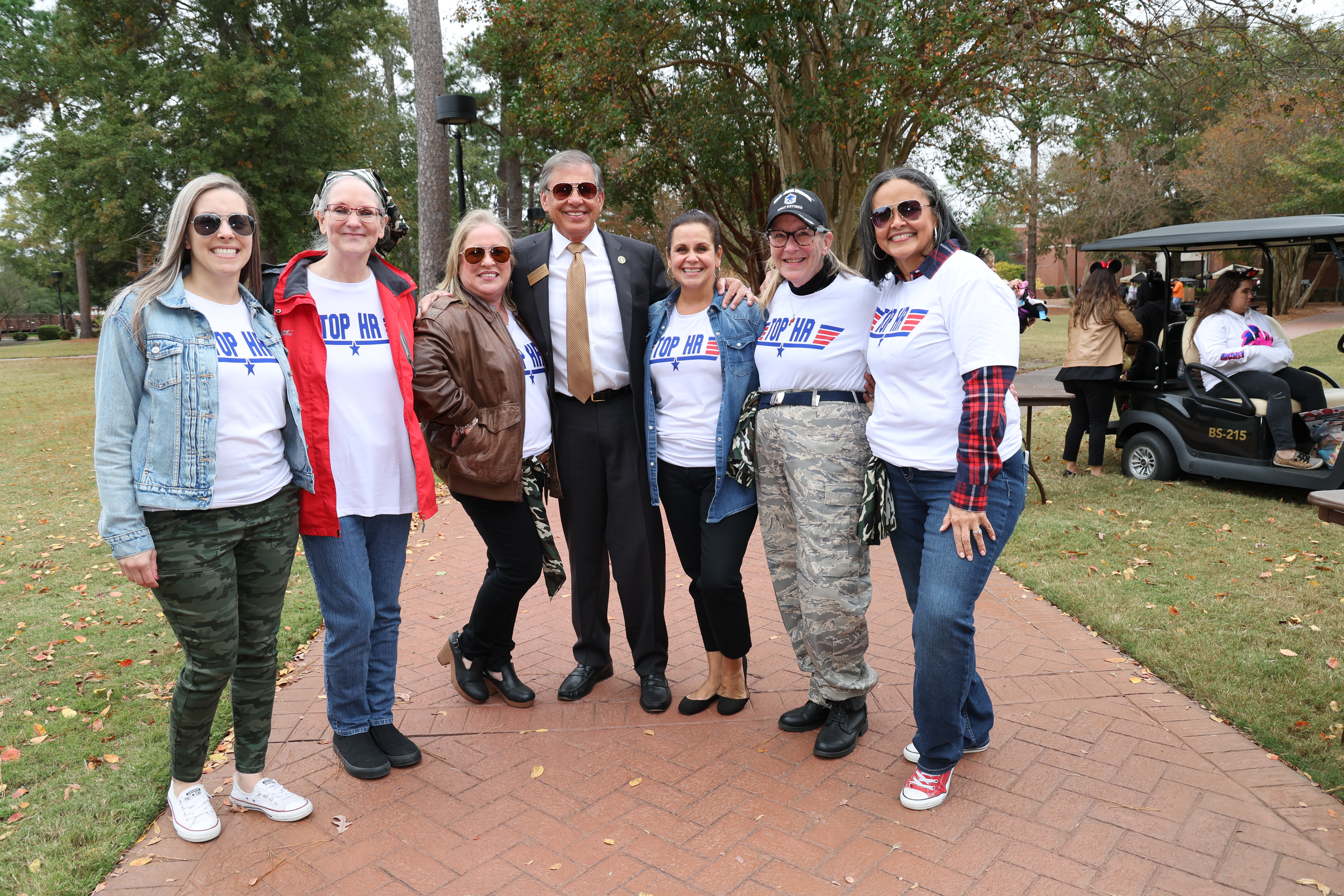 HR employees with UNCP Chancellor Robin Cummings