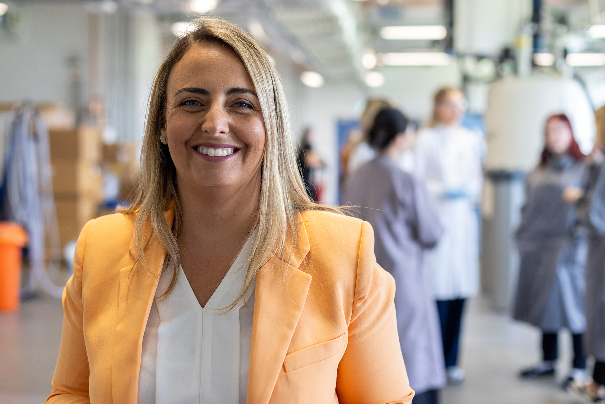 woman smiling