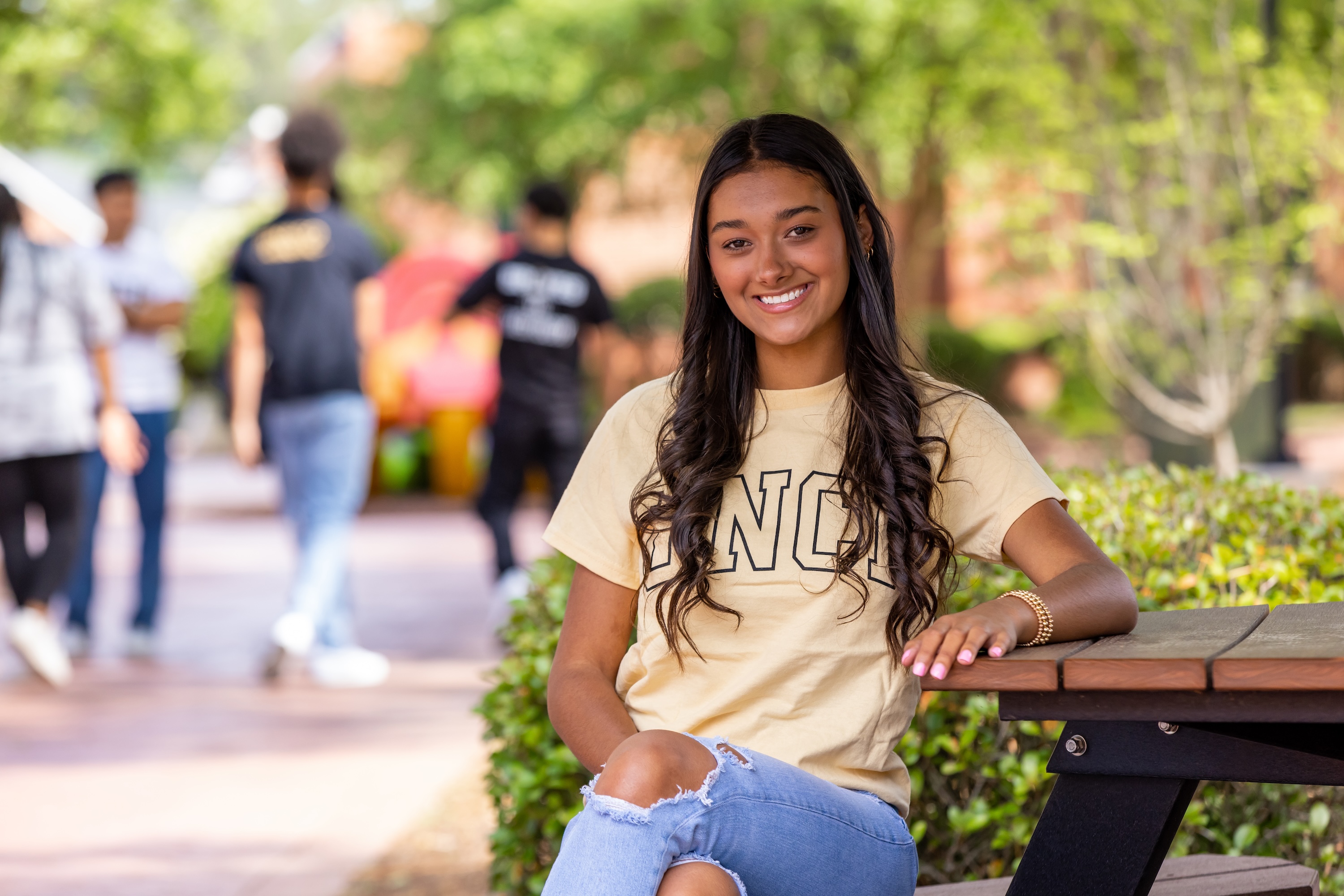 AI student on campus female