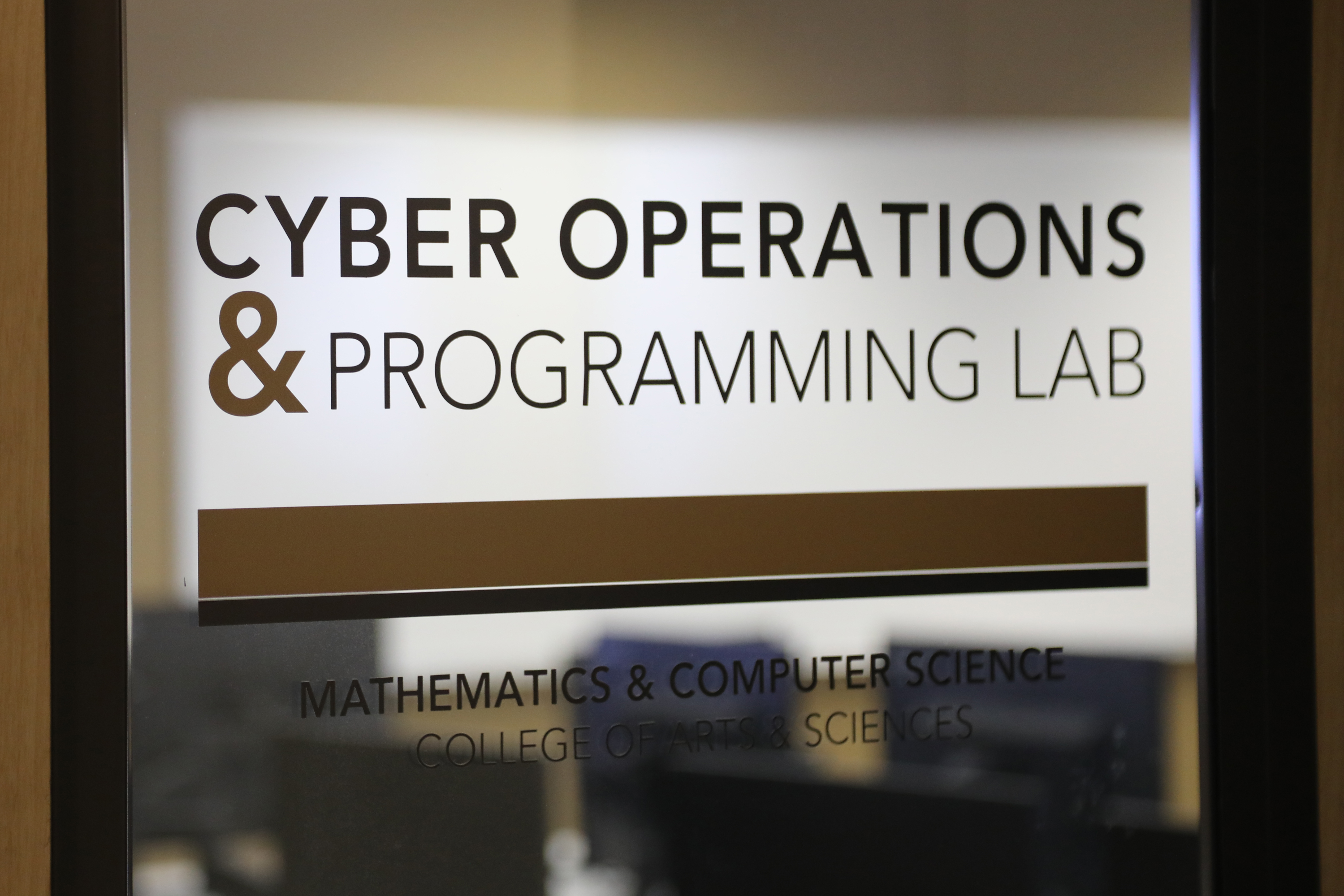 Cyber operations & programming lab sign