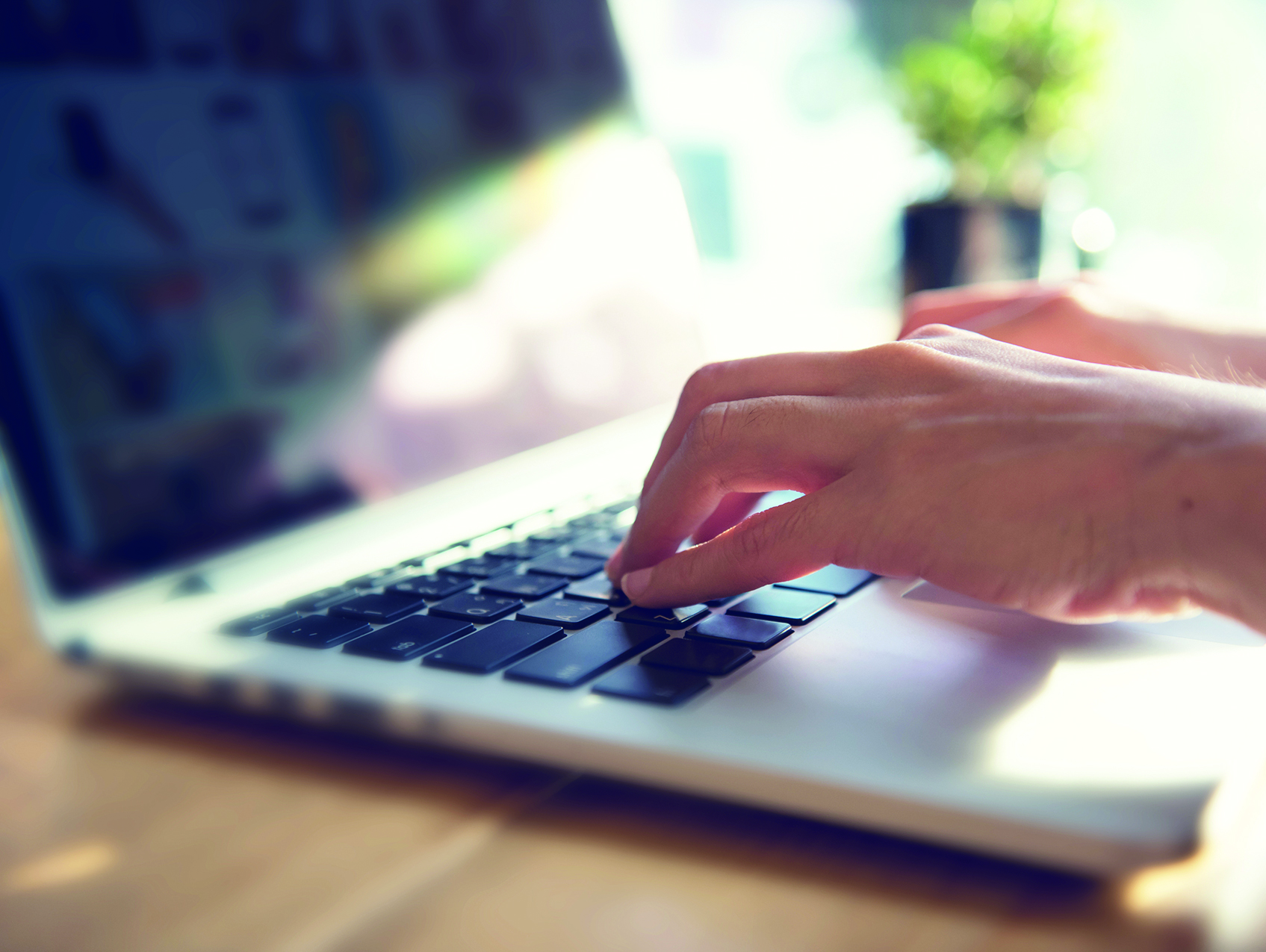 keyboard and hands