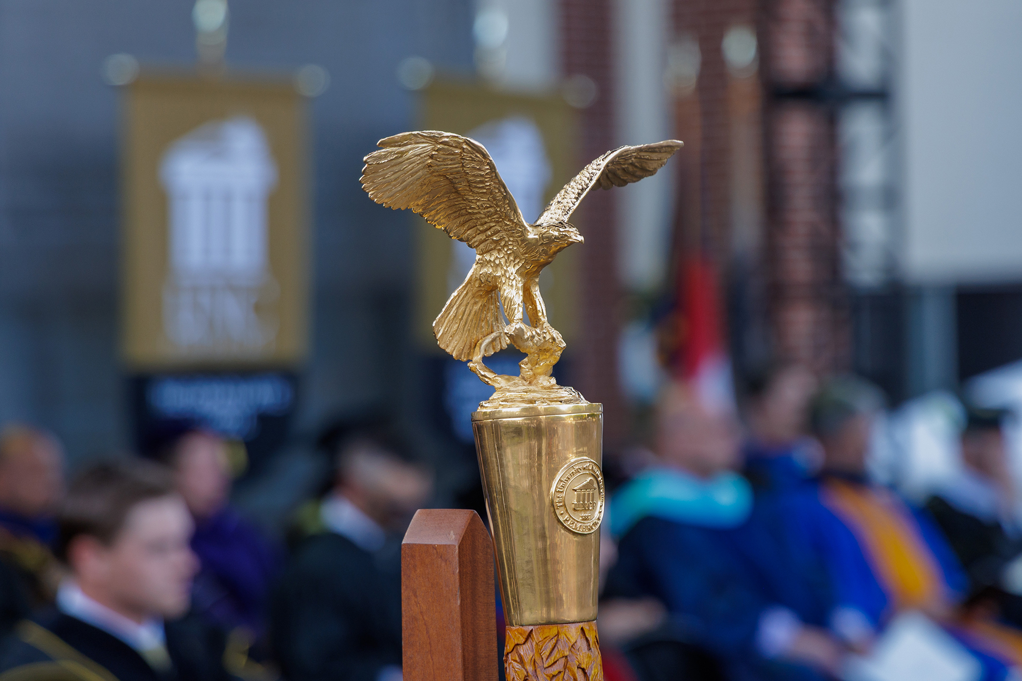 UNC Pembroke mace at commencement