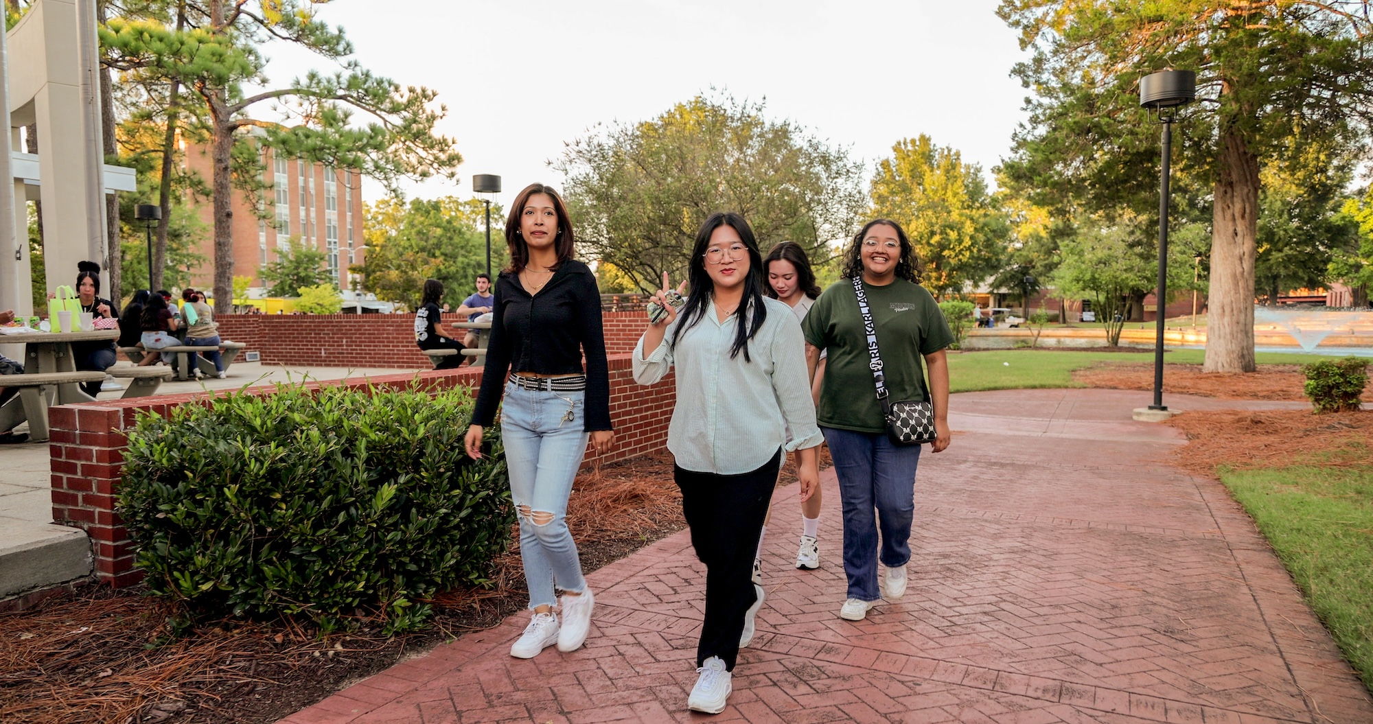 International student with family