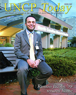 ramon jacobs from the cover of the UNCP Today winter 2007 edition