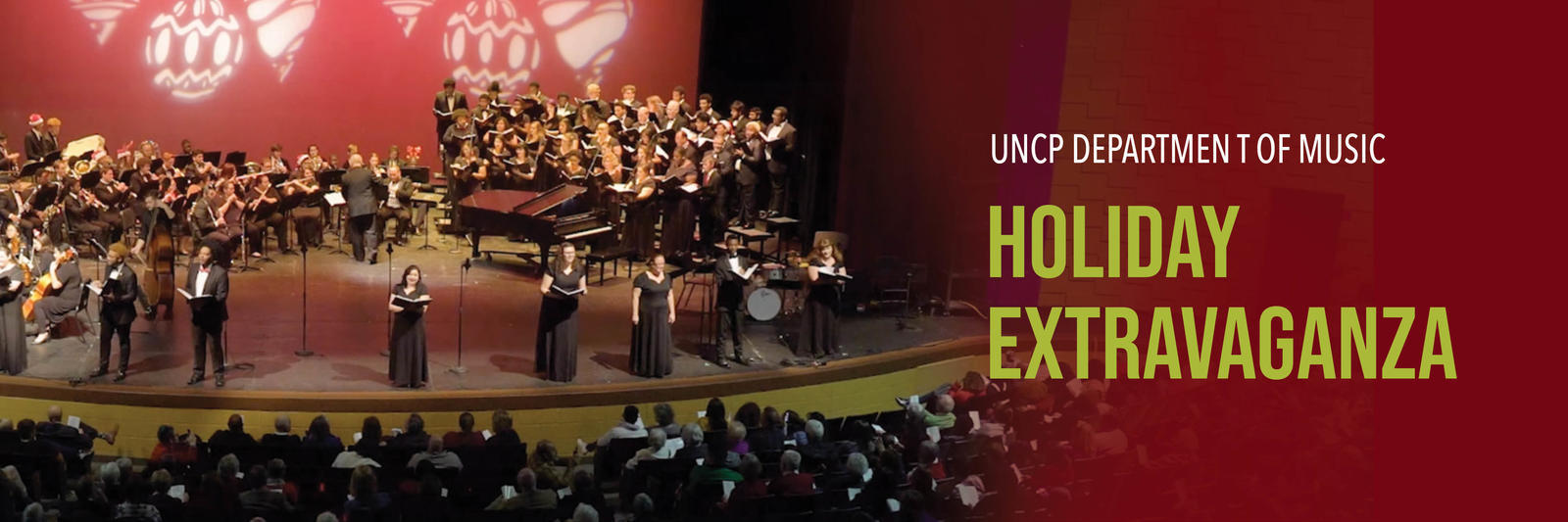 UNCP Department of Music Holiday Extravaganza